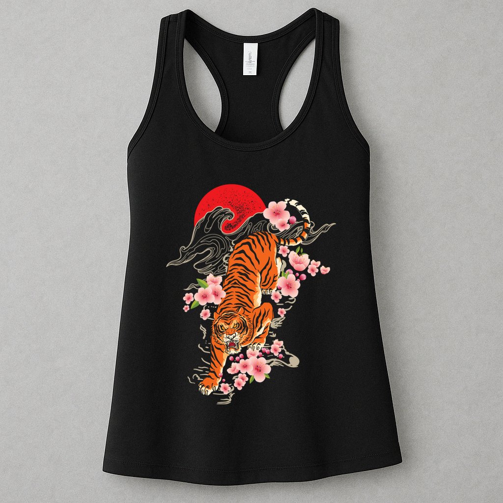 Japanese Tiger Zoologist Wild Animal Zoo Lover Safari Womens Tank Top