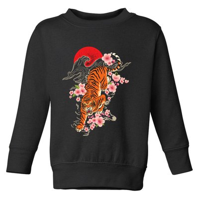Japanese Tiger Zoologist Wild Animal Zoo Lover Safari Toddler Sweatshirt