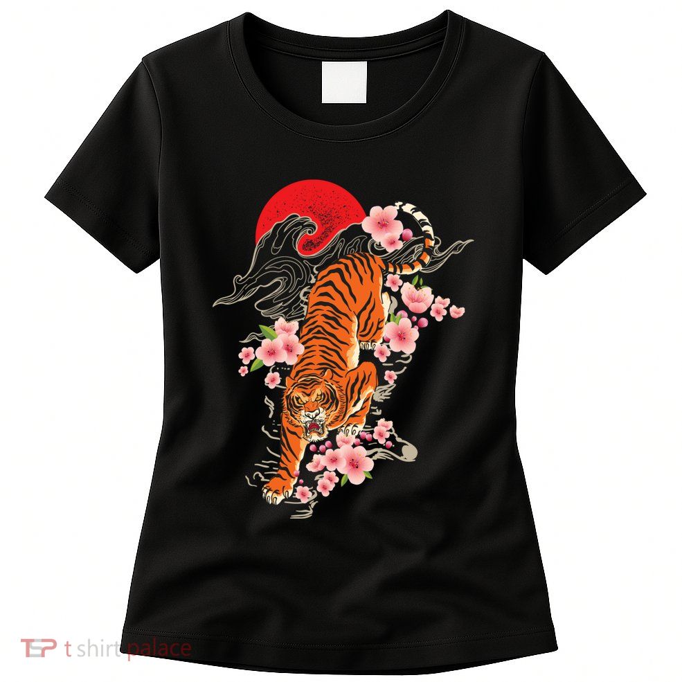 Japanese Tiger Zoologist Wild Animal Zoo Lover Safari Womens T-Shirt