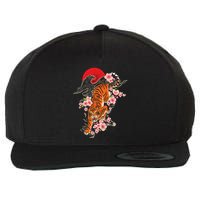Japanese Tiger Zoologist Wild Animal Zoo Lover Safari Wool Snapback Cap