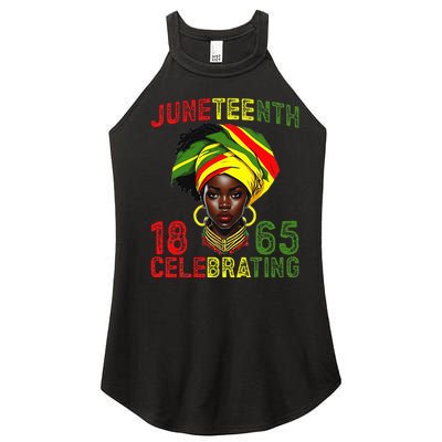 Juneteenth USA African American Melanin Black History Month Women’s Perfect Tri Rocker Tank