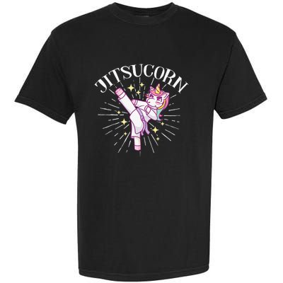 Jitsucorn Unicorn Brazilian Jiu Jitsu BJJ Garment-Dyed Heavyweight T-Shirt