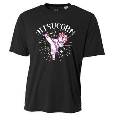 Jitsucorn Unicorn Brazilian Jiu Jitsu BJJ Cooling Performance Crew T-Shirt