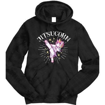 Jitsucorn Unicorn Brazilian Jiu Jitsu BJJ Tie Dye Hoodie