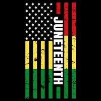 Juneteenth USA Black History Month Flag Cooling Performance Crew T-Shirt