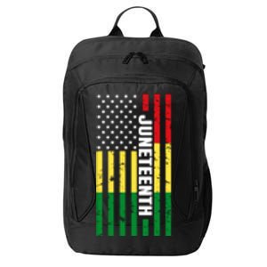 Juneteenth USA Black History Month Flag City Backpack