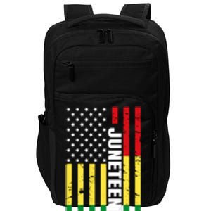 Juneteenth USA Black History Month Flag Impact Tech Backpack