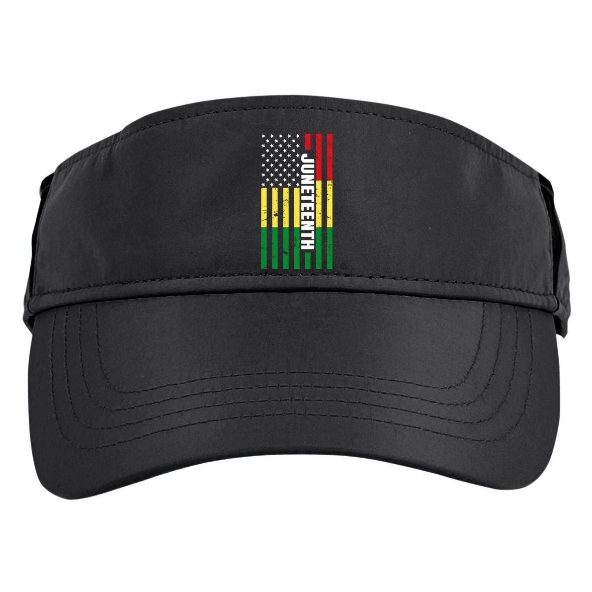 Juneteenth USA Black History Month Flag Adult Drive Performance Visor