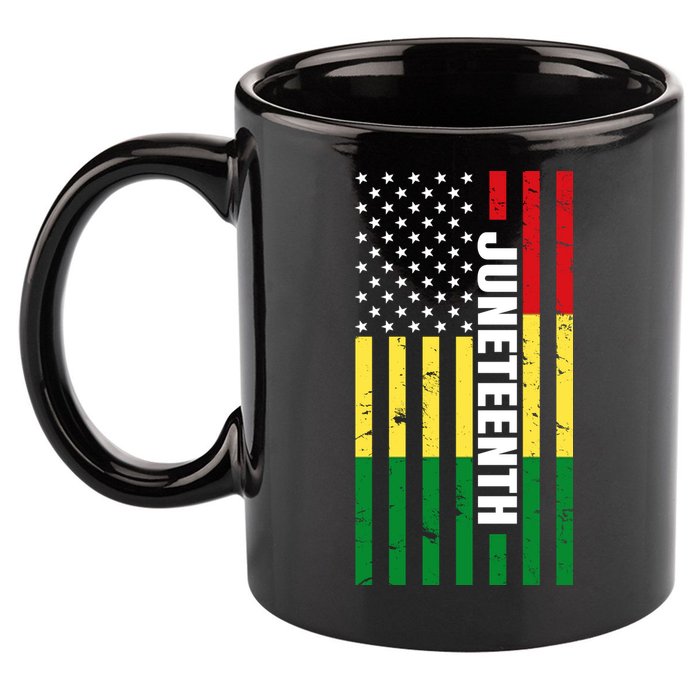 Juneteenth USA Black History Month Flag 11oz C Handle Ceramic Mug