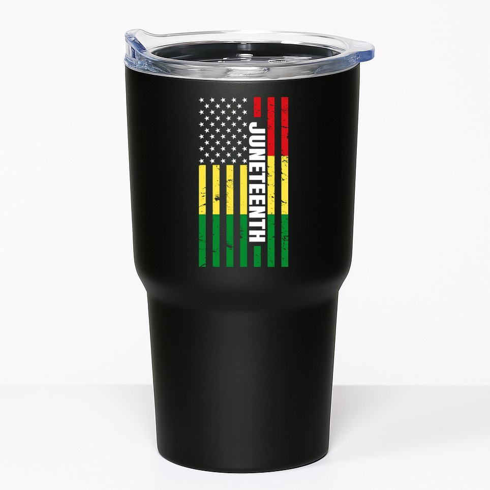 Juneteenth USA Black History Month Flag Tumbler