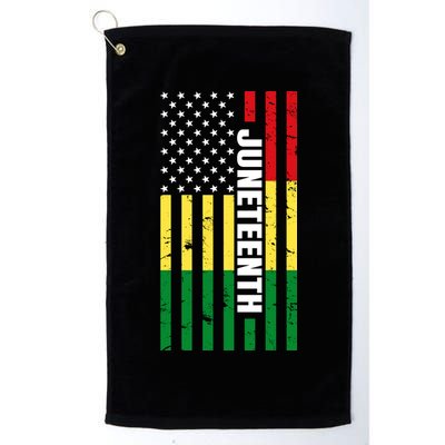 Juneteenth USA Black History Month Flag Golf Towel
