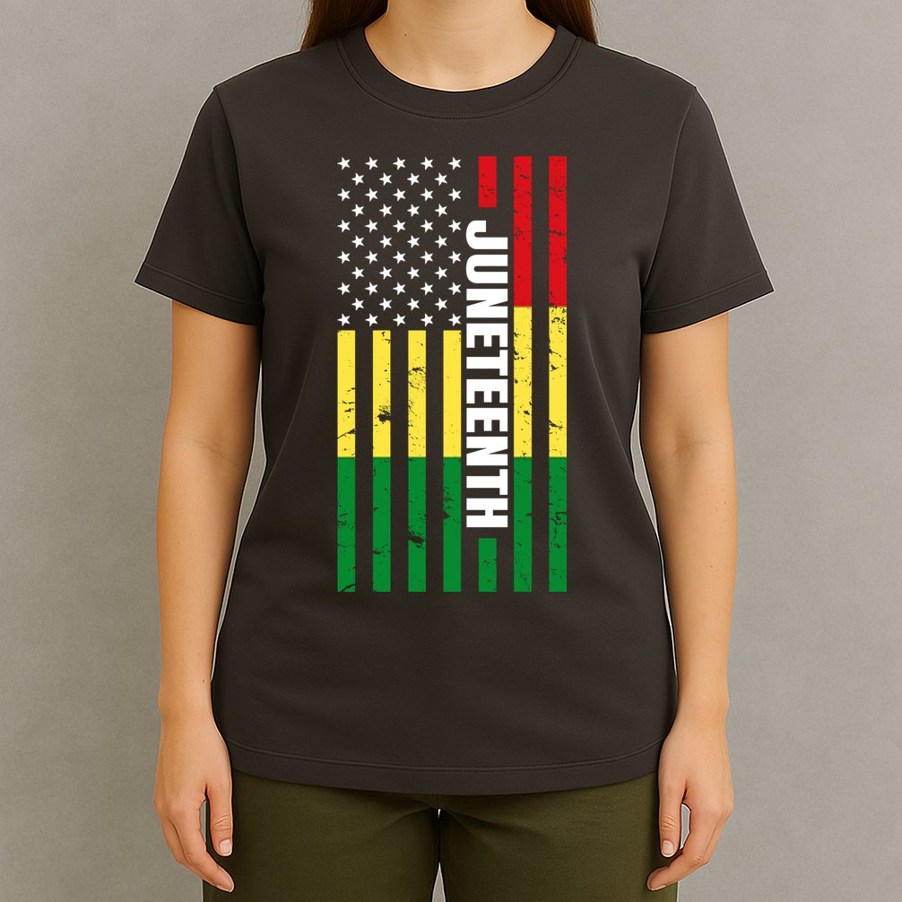 Juneteenth USA Black History Month Flag T-Shirt