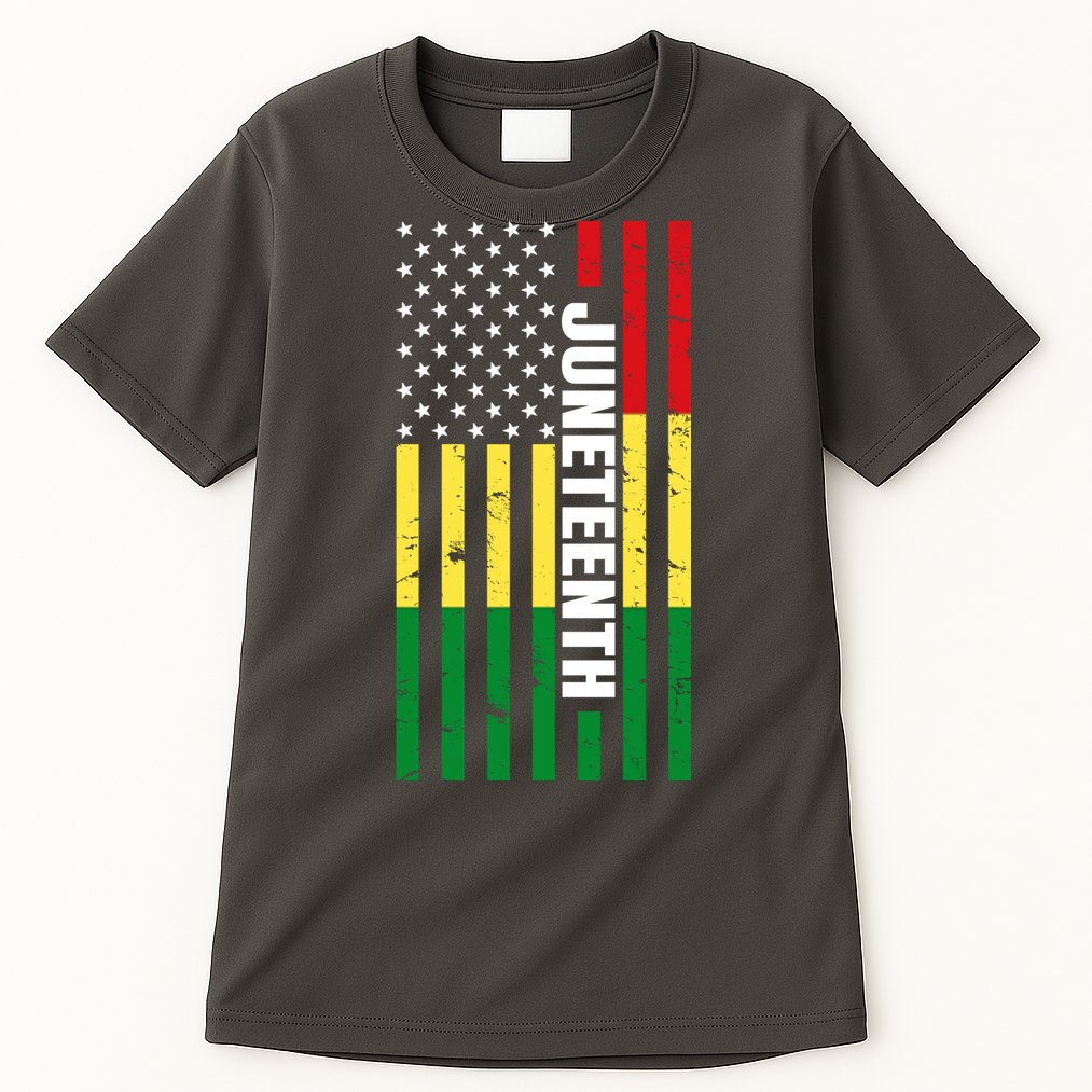 Juneteenth USA Black History Month Flag Tall T-Shirt