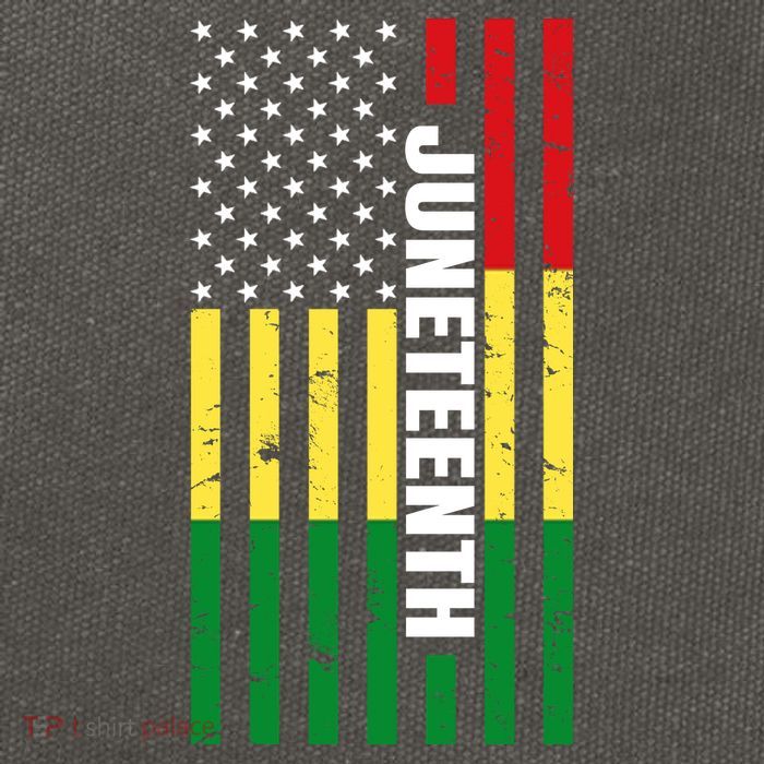 Juneteenth USA Black History Month Flag Cotton Canvas Backpack