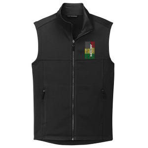 Juneteenth USA Black History Month Flag Collective Smooth Fleece Vest