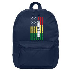 Juneteenth USA Black History Month Flag 16 in Basic Backpack