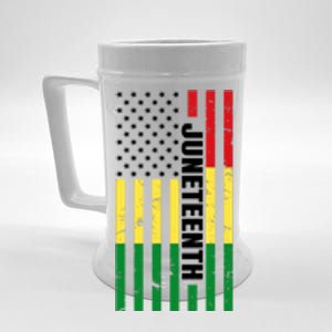 Juneteenth USA Black History Month Flag Beer Stein