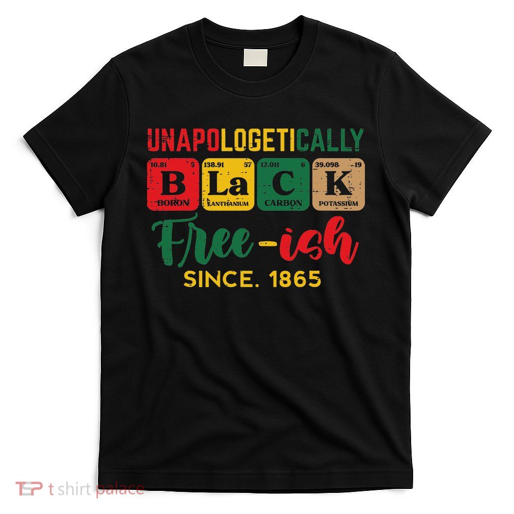 Junenth Unapologetically Black Periodic Women T-Shirt