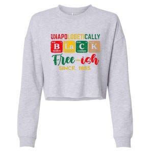 Juneteenth Unapologetically Black Periodic Cropped Pullover Crew