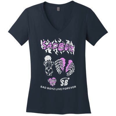 Junior Upsad Boyz Corridos Tumbados H Belicos Mexico Music Women's V-Neck T-Shirt