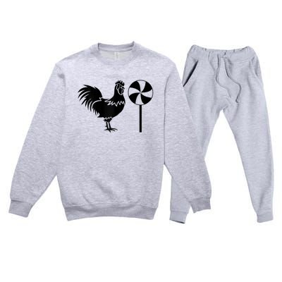 Joe Ugly Cock Sucker Funny Premium Crewneck Sweatsuit Set