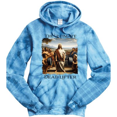 Jesus Ultimate Dead Lifter Christian Bodybuilder Strongman Tie Dye Hoodie