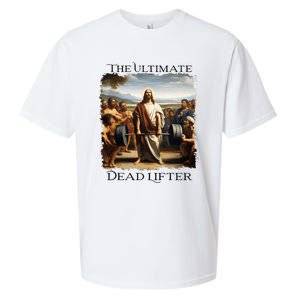 Jesus Ultimate Dead Lifter Christian Bodybuilder Strongman Sueded Cloud Jersey T-Shirt