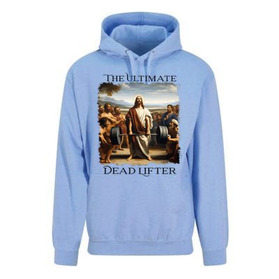 Jesus Ultimate Dead Lifter Christian Bodybuilder Strongman Unisex Surf Hoodie