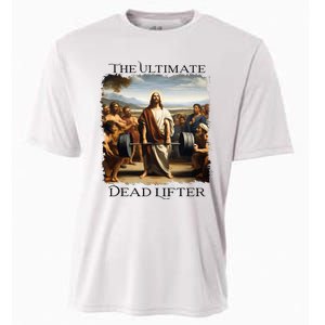 Jesus Ultimate Dead Lifter Christian Bodybuilder Strongman Cooling Performance Crew T-Shirt