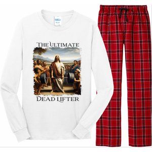 Jesus Ultimate Dead Lifter Christian Bodybuilder Strongman Long Sleeve Pajama Set