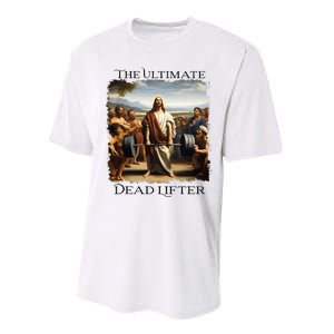 Jesus Ultimate Dead Lifter Christian Bodybuilder Strongman Performance Sprint T-Shirt