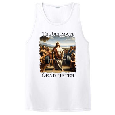 Jesus Ultimate Dead Lifter Christian Bodybuilder Strongman PosiCharge Competitor Tank