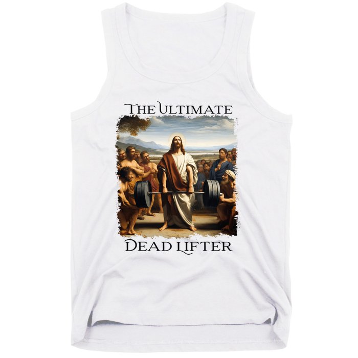 Jesus Ultimate Dead Lifter Christian Bodybuilder Strongman Tank Top