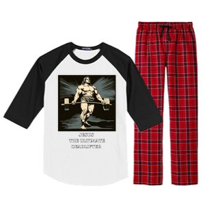 Jesus Ultimate Deadlifter Gift Raglan Sleeve Pajama Set