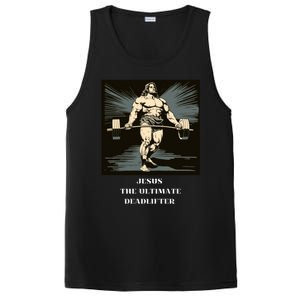 Jesus Ultimate Deadlifter Gift PosiCharge Competitor Tank