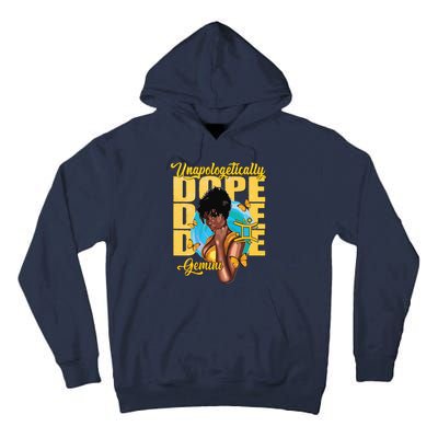 Juneteenth Unapologetically Dope Gemini Melanin Horoscope Tall Hoodie