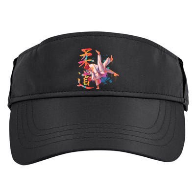 Judo Martial Arts Watercolor Adult Drive Performance Visor