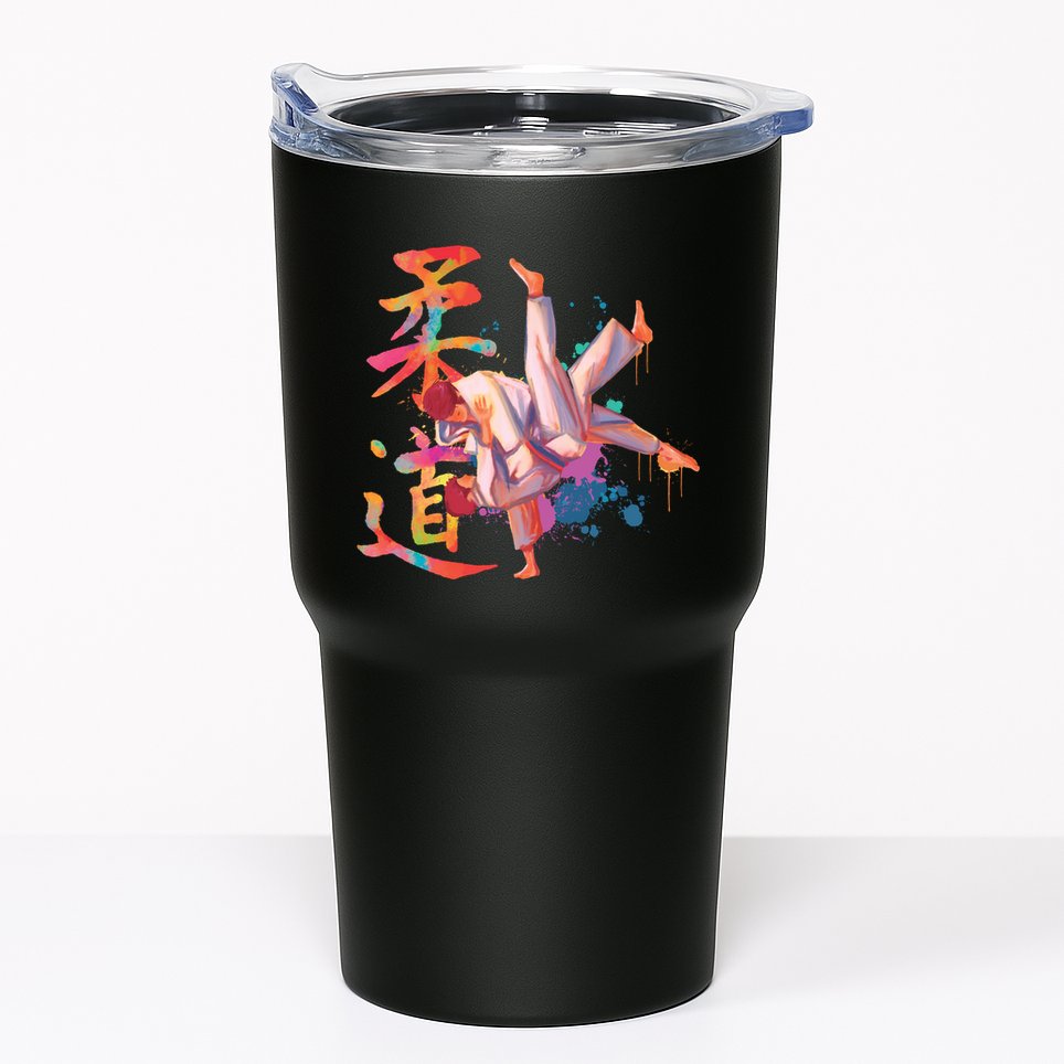 Judo Martial Arts Watercolor Tumbler