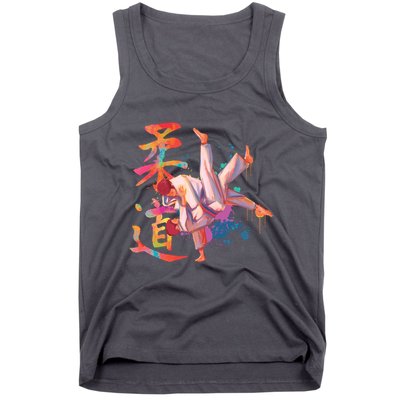 Judo Martial Arts Watercolor Tank Top