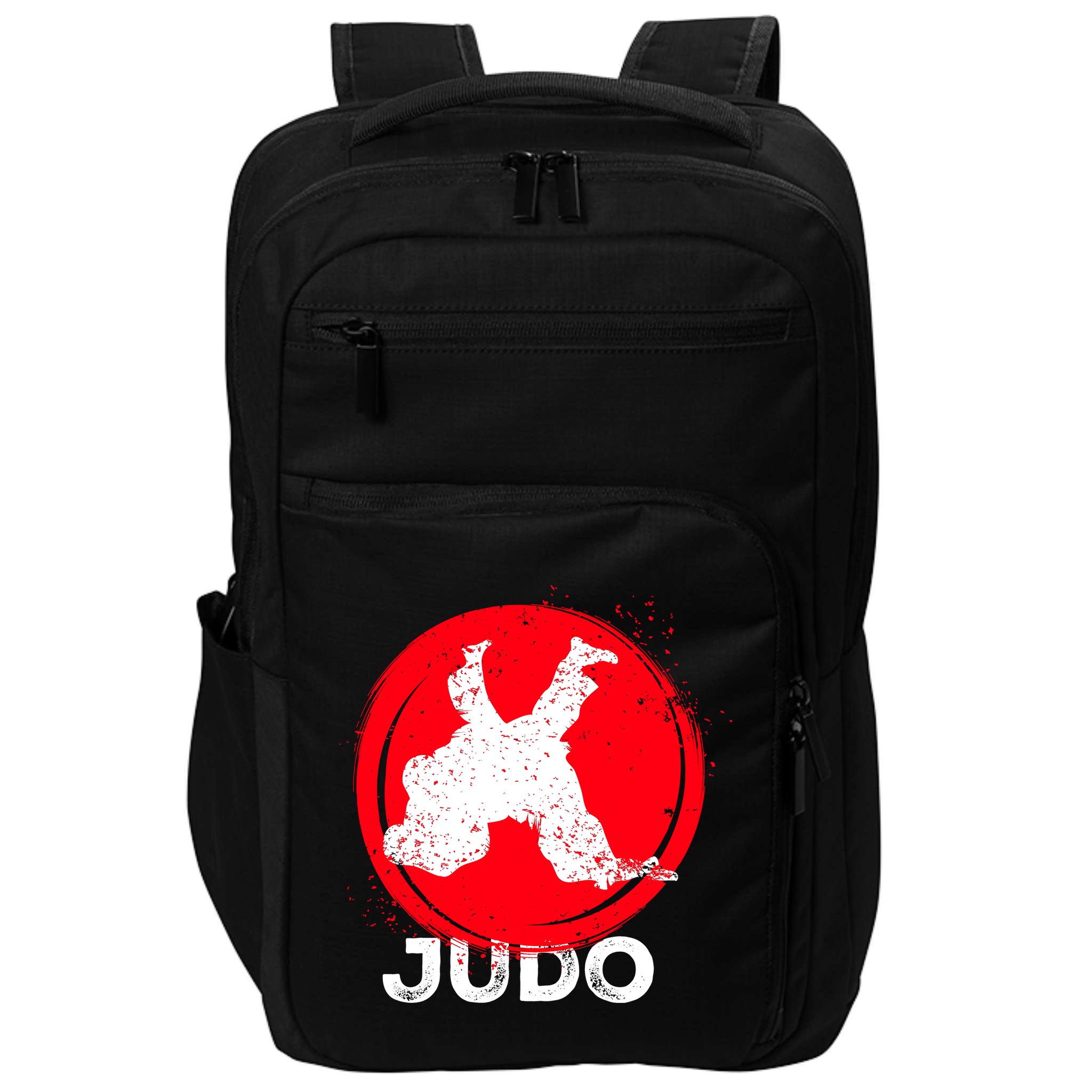 JUDO Olympic Sports Stylized Distressed Impact Tech Backpack