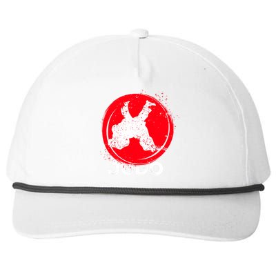 JUDO Olympic Sports Stylized Distressed Snapback Five-Panel Rope Hat