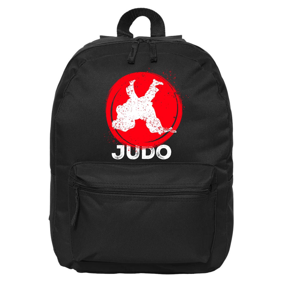 JUDO Olympic Sports Stylized Distressed 16 in Basic Backpack