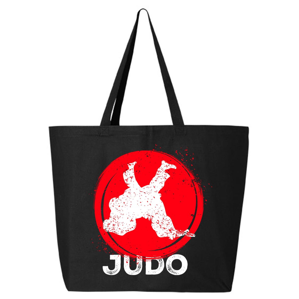JUDO Olympic Sports Stylized Distressed 25L Jumbo Tote