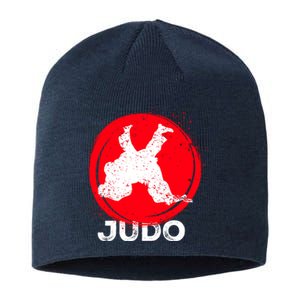 JUDO Olympic Sports Stylized Distressed Sustainable Beanie