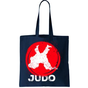 JUDO Olympic Sports Stylized Distressed Tote Bag