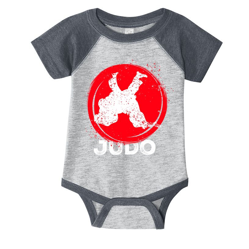 JUDO Olympic Sports Stylized Distressed Infant Baby Jersey Bodysuit