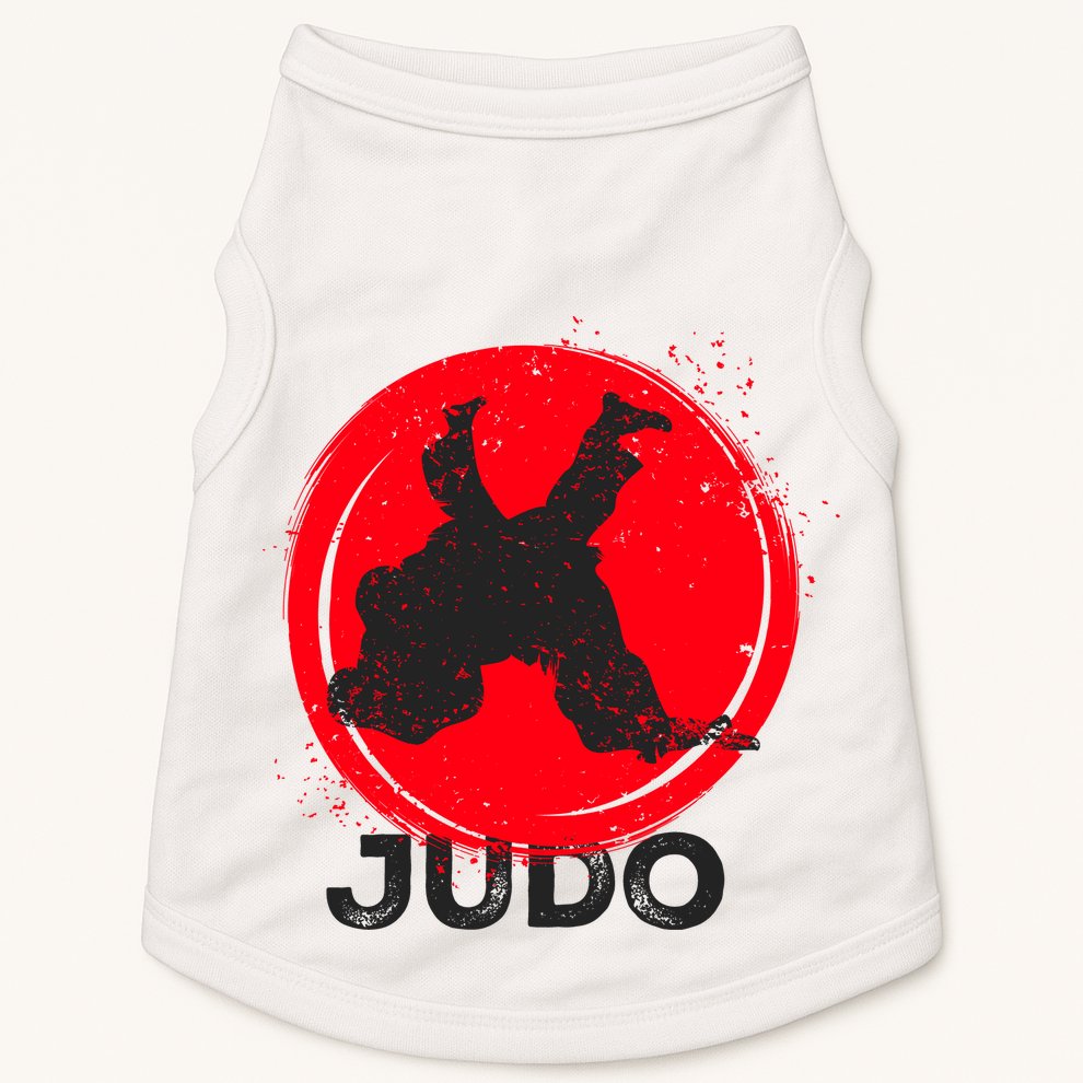 JUDO Olympic Sports Stylized Distressed Doggie Tank