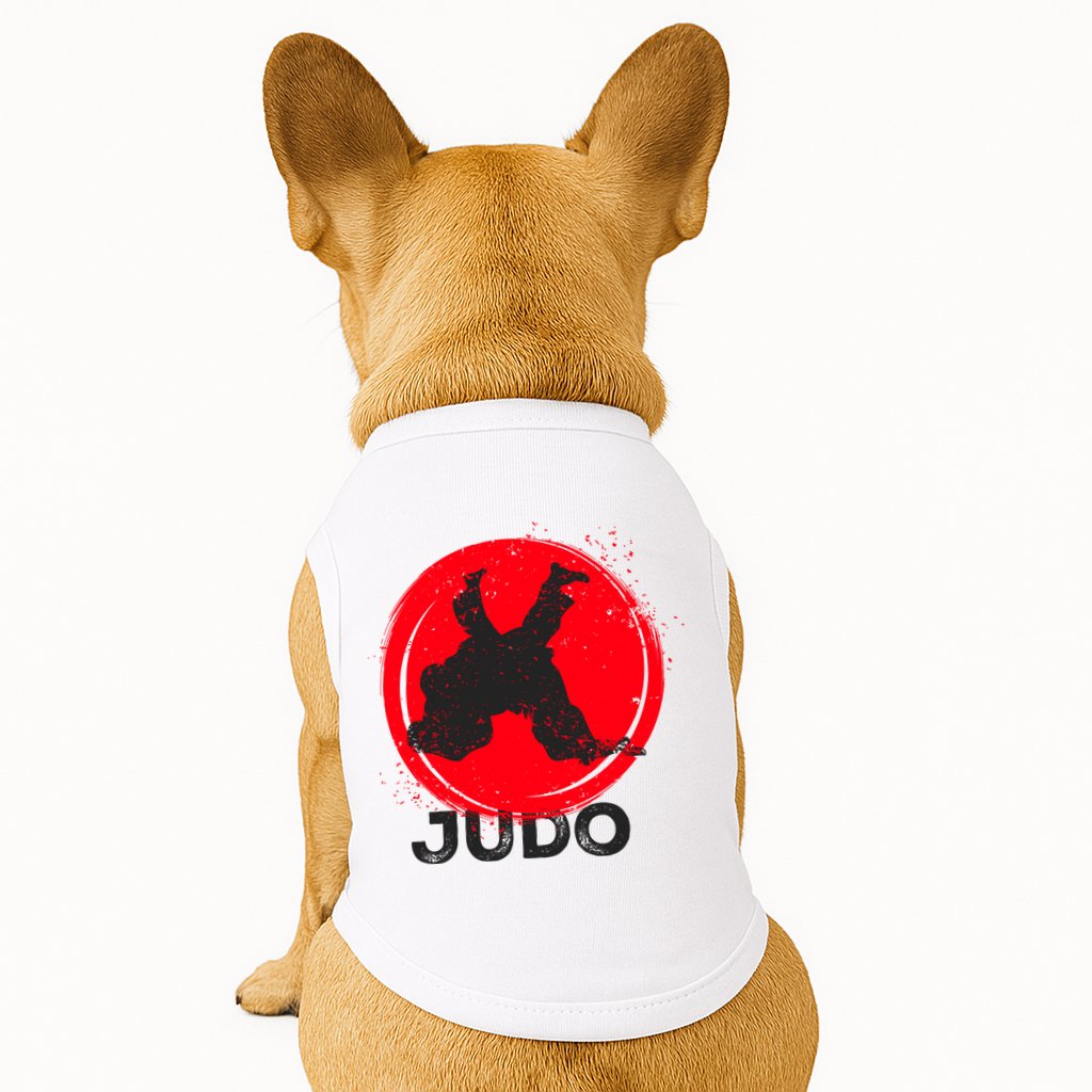 JUDO Olympic Sports Stylized Distressed Doggie Tank