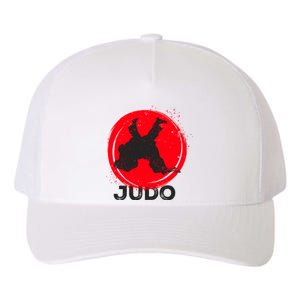 JUDO Olympic Sports Stylized Distressed Yupoong Adult 5-Panel Trucker Hat