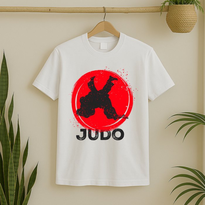 JUDO Olympic Sports Stylized Distressed T-Shirt